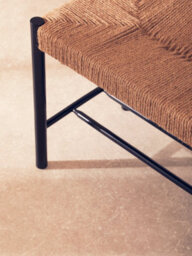 Orsina Natural Elegance Of Bench, Sturdy And Durable Handwoven Bench, Minimalist Design Organic Simple Bench - thumbnail 4