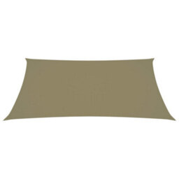 Berkfield Sunshade Sail Oxford Fabric Rectangular 5X6 M Beige - thumbnail 2