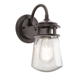 Luminosa Lighting Elstead Lyndon 1 Light Outdoor Small Wall Lantern Light Architectural Bronze Ip44, E27 - thumbnail 1