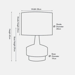 Pacific Lifestyle Wood Effect Textured Ceramic Table Lamp - thumbnail 6
