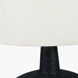 Pacific Lifestyle Wood Effect Textured Ceramic Table Lamp - thumbnail 4