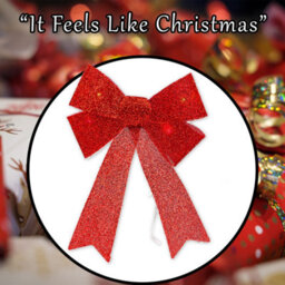 Light Up Tinsel Bow Christmas Decoration X 1 29Cm X 43Cm X 10Cm Red - thumbnail 7