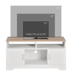 "Homcom Home Office 42"" Tv Stand Storage Unit W/ Cabinets Shelves Living Room" - thumbnail 7