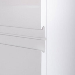 Rinse Bathrooms  1600mm Lh Wall Mounted White Gloss Tall Bathroom Furniture Storage Unit - thumbnail 6