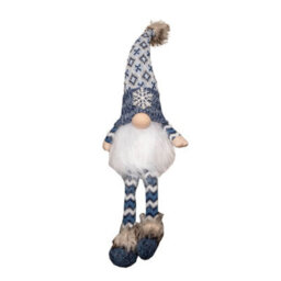 Samuel Alexander 55Cm Battery Operated Light Up Blue Christmas Gonk With Dangly Legs & Snowflake Hat - thumbnail 8