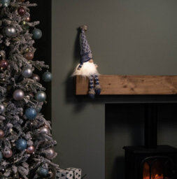 Samuel Alexander 55Cm Battery Operated Light Up Blue Christmas Gonk With Dangly Legs & Snowflake Hat - thumbnail 2