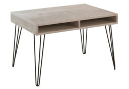 Impact Furniture Industrial Coffee Table Storage Living Room Loft Style Metal Hairpin Leg Grey Oak Effect Mr - thumbnail 6
