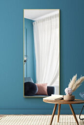 Mirroroutlet Manhattan Gold Aluminium Framed Modern Wall Mirror 153 X 61.5Cm - thumbnail 2