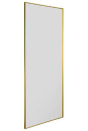 Mirroroutlet Manhattan Gold Aluminium Framed Modern Wall Mirror 153 X 61.5Cm - thumbnail 6
