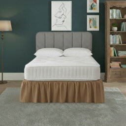 Base Valance Polycotton Sheet For Divan Beds Easy Care Bed Base Cover Beige