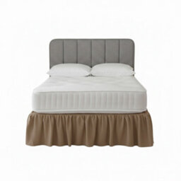 Base Valance Polycotton Sheet For Divan Beds Easy Care Bed Base Cover Beige - thumbnail 2