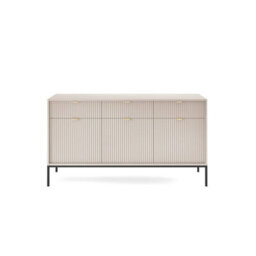 Arte Nova Large Sideboard Cabinet In Cashmere - Premium Laminated Board With Abs Edging - W154Cm X H83Cm X D39Cm - thumbnail 2