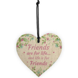 Red Ocean Friends Are For Life Sign Friendship Plaque Birthday Christmas Gift For Friend Keepsake - thumbnail 5