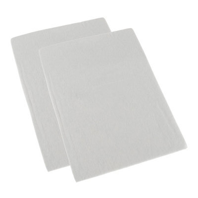 Homescapes White 100% Brushed Cotton Cot Flat Sheet Pair, 100 X 150 Cm