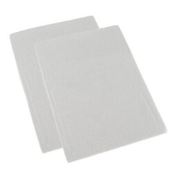 Homescapes White 100% Brushed Cotton Cot Flat Sheet Pair, 100 X 150 Cm