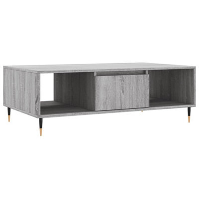 Berkfield Sturdy Coffee Table Grey Sonoma 104X60X35 Cm Engineered Wood - image 1