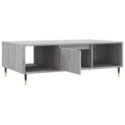 Berkfield Sturdy Coffee Table Grey Sonoma 104X60X35 Cm Engineered Wood - thumbnail 6