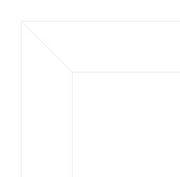 "12X12"" White Picture Frame - 12X12"" Square Frame With 11X11"" Mount For 12X12""/11X11"" Pictures Moderrn Style Thin Edge, 1 Pack" - thumbnail 4
