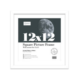 "12X12"" White Picture Frame - 12X12"" Square Frame With 11X11"" Mount For 12X12""/11X11"" Pictures Moderrn Style Thin Edge, 1 Pack" - thumbnail 1