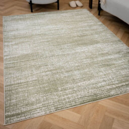 The Rugs Montana Cream And Green Abstract Area Rug And Runner Soft Durable Pet Friendly Easy To Clean Living Room Bedroom 3800Crgn - thumbnail 2