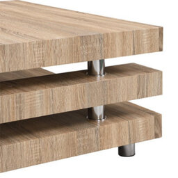 Furniture in Fashion Borneo Wooden Coffee Table Square In Sanremo Oak - thumbnail 9