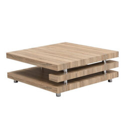 Furniture in Fashion Borneo Wooden Coffee Table Square In Sanremo Oak - thumbnail 3