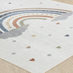 Livabliss Round Lillian-Kids Beige Orange Blue Green Washable Rug For Children's Rooms 160 X 160 Cm Easy Care, Non Shedding - thumbnail 6