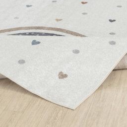Livabliss Round Lillian-Kids Beige Orange Blue Green Washable Rug For Children's Rooms 160 X 160 Cm Easy Care, Non Shedding - thumbnail 4