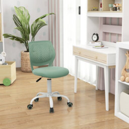 Gainoom Kids Ergonomic Study Chair Green Adjustable Height School Desk Chair Rolling Swivel - thumbnail 5