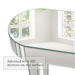 Artloge 120Cm Mirrored Console Table Glam Silver Mirrored Console Entryway Table Living Room - thumbnail 3