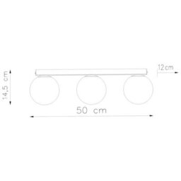 Sollux Lighting Yoli Steel/glass Olive Green 3 Lights Minimalist Ceiling Lamps - thumbnail 8