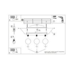 Sollux Lighting Yoli Steel/glass Olive Green 3 Lights Minimalist Ceiling Lamps - thumbnail 9