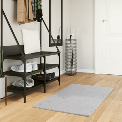 Berkfield Rug Huarte Short Pile Soft And Washable Grey 60X110 Cm - image 1