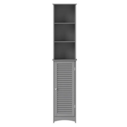 Levede Tall Bathroom Cabinet Slim Freestanding Bathroom Storage Cupboard Unit - thumbnail 3
