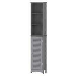 Levede Tall Bathroom Cabinet Slim Freestanding Bathroom Storage Cupboard Unit - thumbnail 2