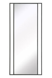 "Mirroroutlet Slim Fenestra - Black Modern Full Length Wall And Leaner Mirror 79"" X 35"" (200 X 90Cm)" - thumbnail 3