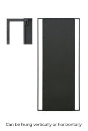 "Mirroroutlet Slim Fenestra - Black Modern Full Length Wall And Leaner Mirror 79"" X 35"" (200 X 90Cm)" - thumbnail 5