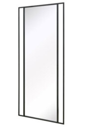 "Mirroroutlet Slim Fenestra - Black Modern Full Length Wall And Leaner Mirror 79"" X 35"" (200 X 90Cm)" - thumbnail 4