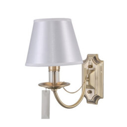 Luminosa Lighting Luminosa Solana Classic 1 Light Wall Lamp With Shade, E14 - thumbnail 1