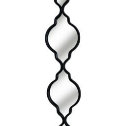 Hill Interiors Quarterfoil Decorative Hanging Mirror - Metal - L1 X W16 X H132 Cm - Black - thumbnail 2