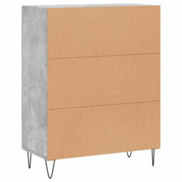 Berkfield Classic Sideboard Concrete Grey 69.5X34X90 Cm Engineered Wood - thumbnail 8