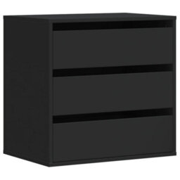 Berkfield Corner Chest Of Drawers Black 60X41X58 Cm Engineered Wood - thumbnail 2