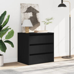 Berkfield Corner Chest Of Drawers Black 60X41X58 Cm Engineered Wood - thumbnail 3