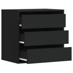 Berkfield Corner Chest Of Drawers Black 60X41X58 Cm Engineered Wood - thumbnail 5