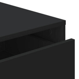 Berkfield Corner Chest Of Drawers Black 60X41X58 Cm Engineered Wood - thumbnail 8