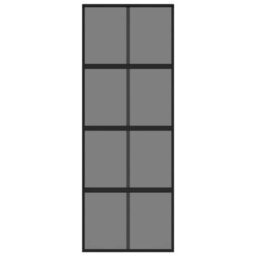 Berkfield Modern Sliding Door Black 76X205 Cm Tempered Glass And Aluminium - thumbnail 4