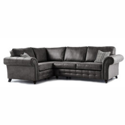 Furnishings For Less UK Oakland Charcoal Chesterfield 4 Seater L Shape Large Corner Sofa - thumbnail 1