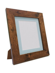 Frames By Post Metro Vintage Wood Frame With Blue Mount For Image Size 9 X 7 Inch - thumbnail 5