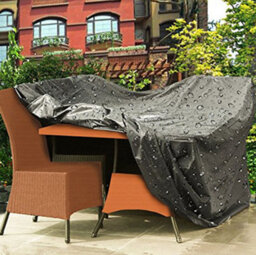 High-Quality Polyester Cover For Round Garden Tables, 180 110 72Cm, Black. - thumbnail 3
