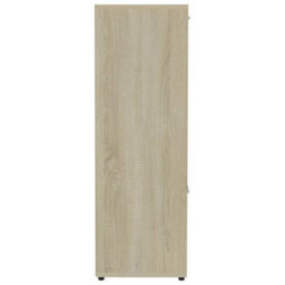 Vidaxl Book Cabinet Sonoma Oak 90X30X90 Cm Engineered Wood Book Cabinets - thumbnail 7
